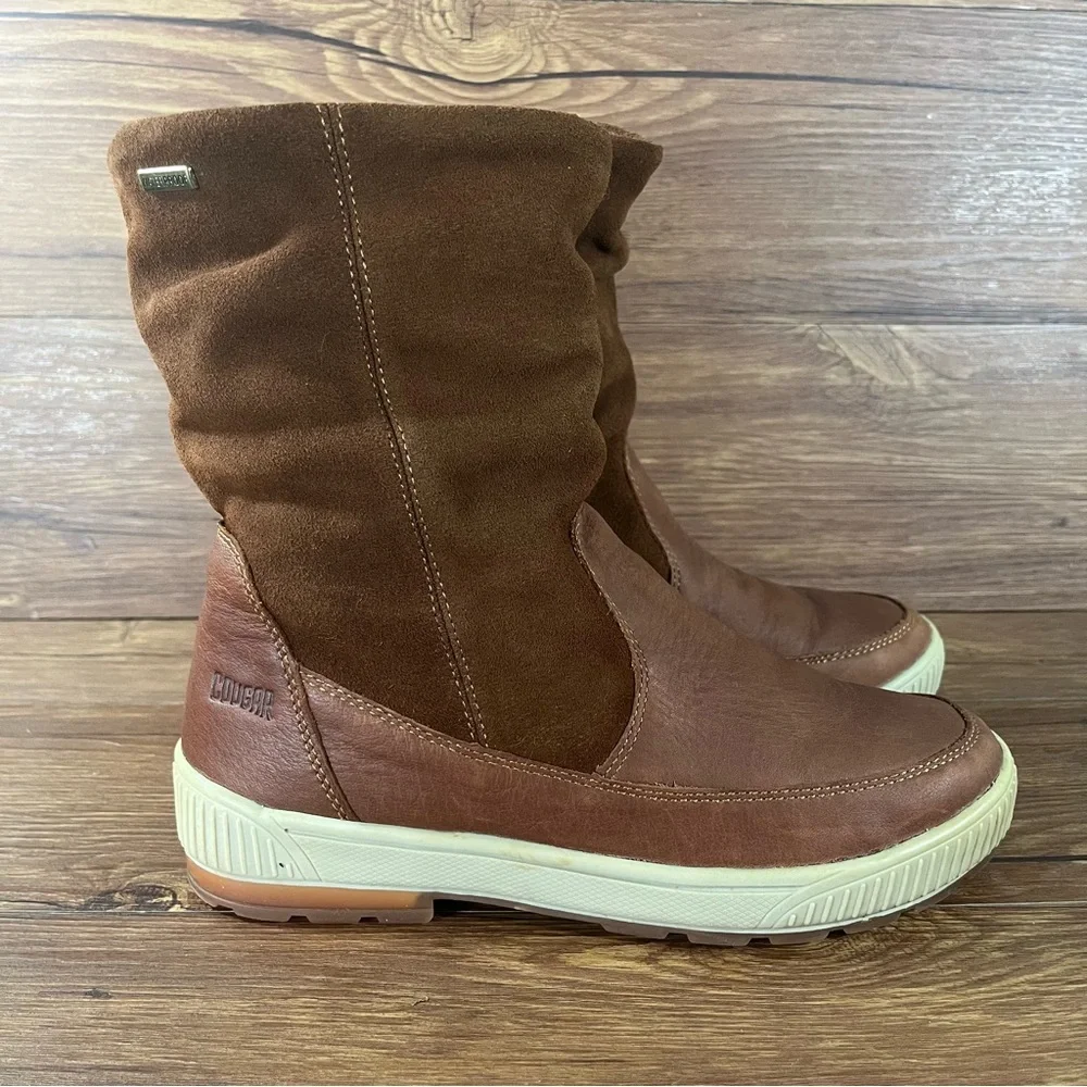 COUGAR ‘Willow’ Leather Waterproof Boots Women’s Size 8 Shoes